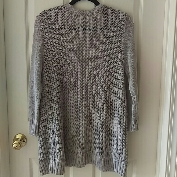 Mossimo Gray Knit Cardigan - Picture 2 of 4